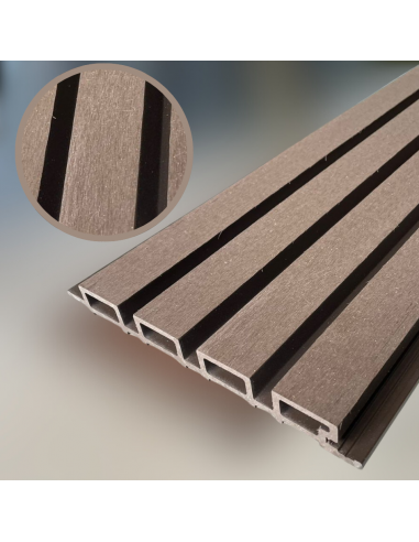 Wall Panel Exterior Lijado - Nogal (Caja 3Unid) 290*22*2,6