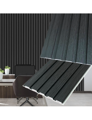 Wall Panel Interior Slim - Grafito (Caja 10Unid) 240*15,5*0,9