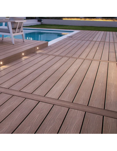 Piso Deck Nogal 220*14,5 a 20mm (Caja 3Unid)