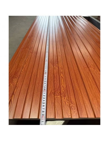 Siding Metálico Caoba Ranurado 290*38 a 16mm