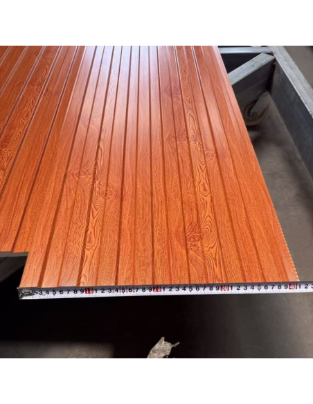 Siding Metálico Caoba Ranurado 290*38 a 16mm