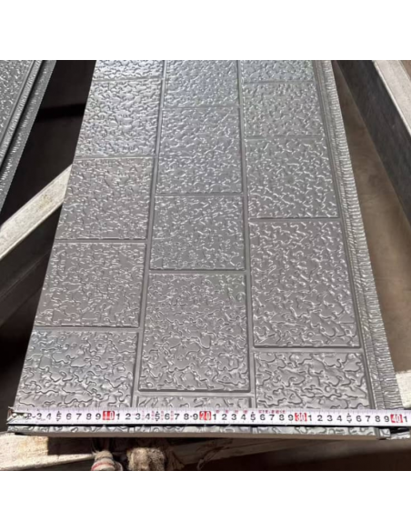 Siding Metálico Gris 290*38 a 16mm (Caja 12Unid)