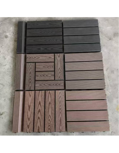 Piso Deck Black 2D 30*30 a 22mm (Caja 11Unid)