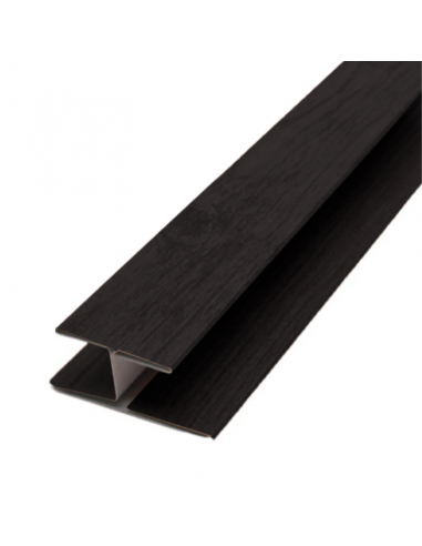 Perfil H Metal Siding Negro 290*5*2