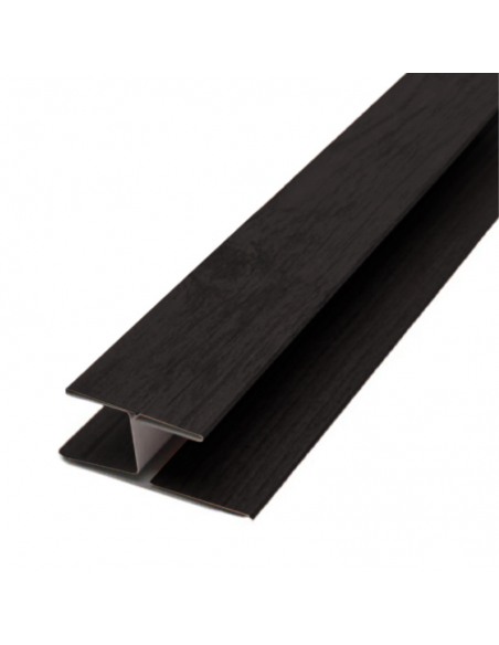 Perfil H Metal Siding Negro 290*5*2