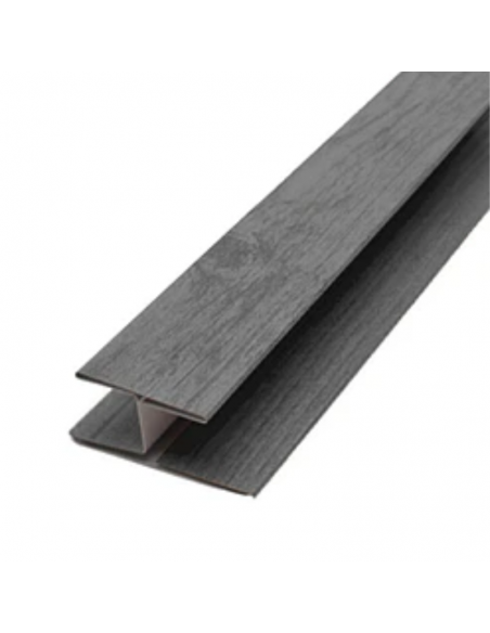 Perfil H Metal Siding Gris 290*5*2