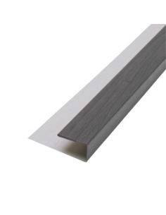 Perfil Inicio Metal Siding Gris 290*5