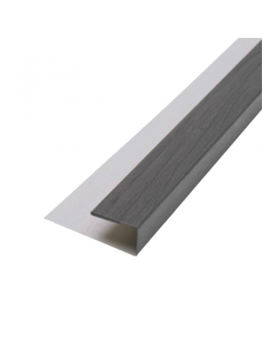 Perfil Inicio Metal Siding Gris 290*5