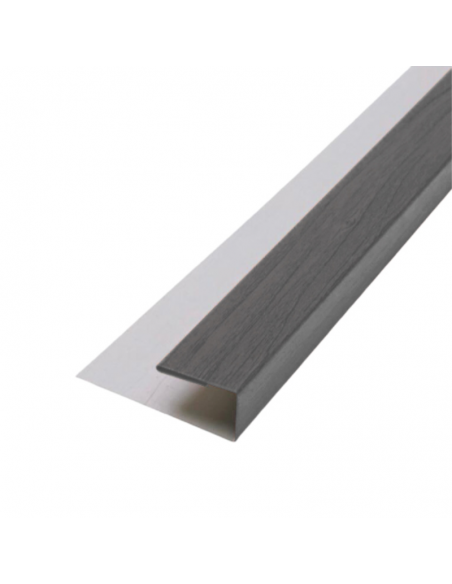 Perfil Inicio Metal Siding Gris 290*5
