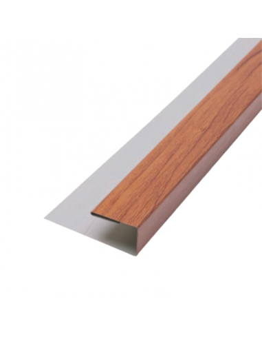 Perfil Inicio Metal Siding Caoba 290*5