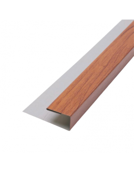 Perfil Inicio Metal Siding Caoba 290*5