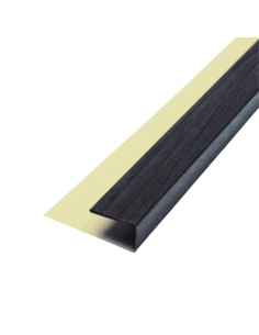 Perfil Inicio Metal Siding Negro 290*5