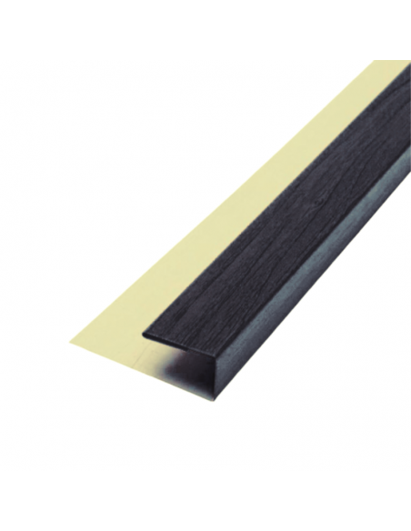 Perfil Inicio Metal Siding Negro 290*5