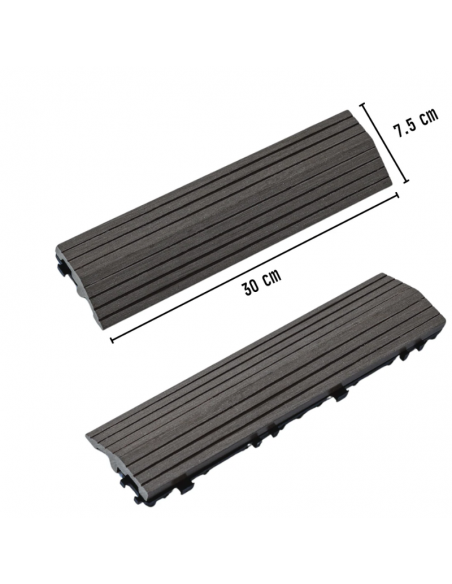 Lateral Piso Deck Mod Black 30*7,5