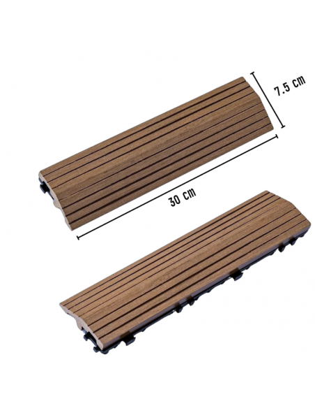 Lateral Piso Deck Mod Chocolate 30*7,5