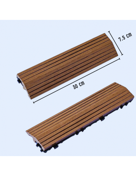 Lateral Piso Deck Mod Coffe 30*7,5