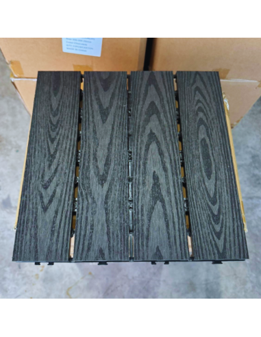 Piso Deck Black 2D 30*30 a 22mm (Caja 11Unid)