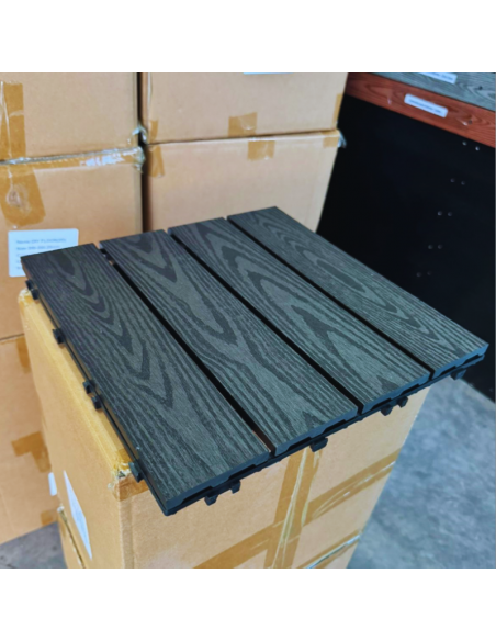 Piso Deck Black 2D 30*30 a 22mm (Caja 11Unid)