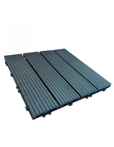 Piso Deck Black 30*30 a 22mm (Caja 11Unid)