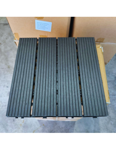 Piso Deck Black 30*30 a 22mm (Caja 11Unid)