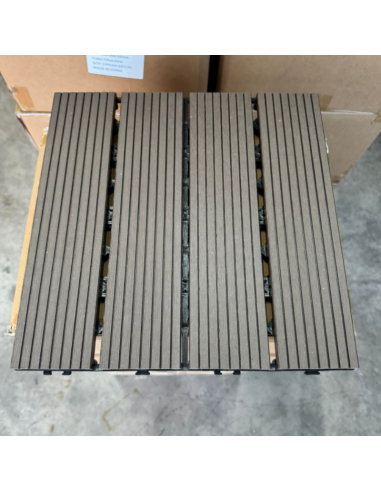 Piso Deck Chocolate 30*30 a 22mm (Caja 11Unid)