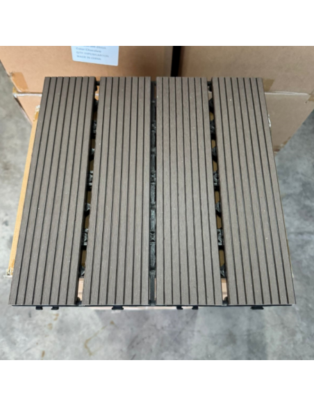 Piso Deck Chocolate 30*30 a 22mm (Caja 11Unid)
