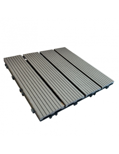 Piso Deck Chocolate 30*30 a 22mm (Caja 11Unid)