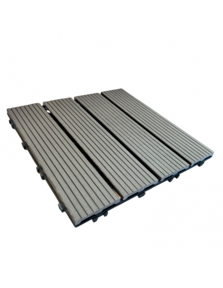 Piso Deck Chocolate 30*30 a 22mm (Caja 11Unid)