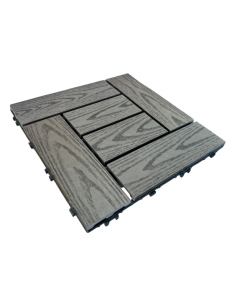Piso Deck Chocolate 2D 30*30 a 22mm (Caja 11Unid)