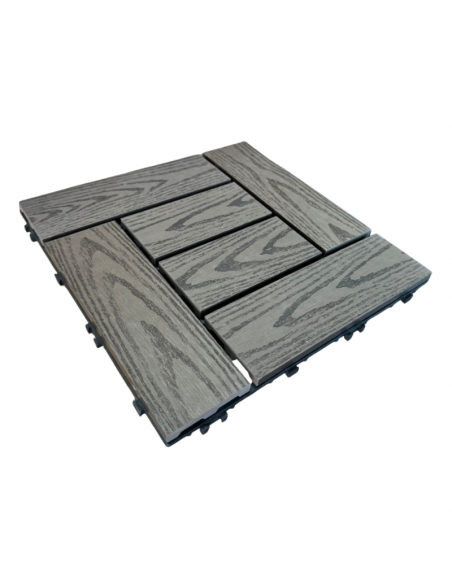 Piso Deck Chocolate 2D 30*30 a 22mm (Caja 11Unid)