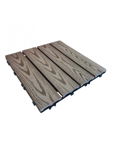 Piso Deck Coffe 2D 30*30 a 22mm (Caja 11Unid)
