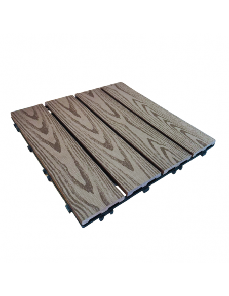 Piso Deck Coffe 2D 30*30 a 22mm (Caja 11Unid)