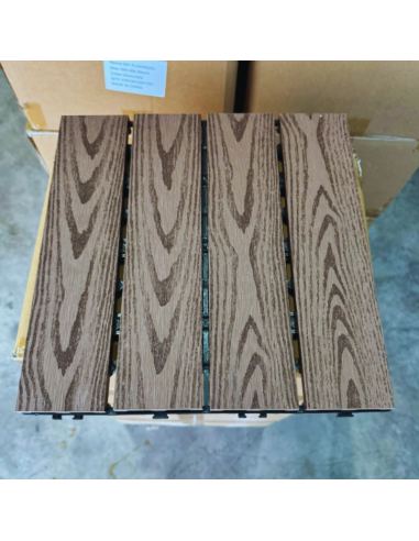 Piso Deck Coffe 2D 30*30 a 22mm (Caja 11Unid)