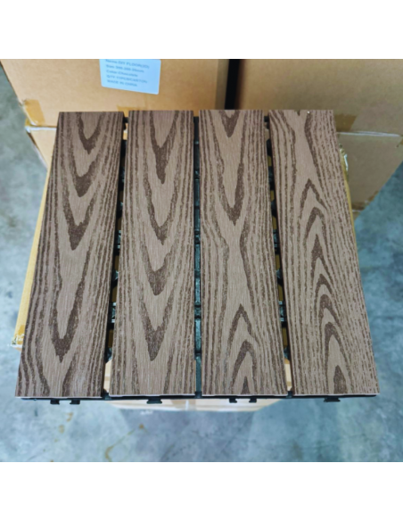 Piso Deck Coffe 2D 30*30 a 22mm (Caja 11Unid)