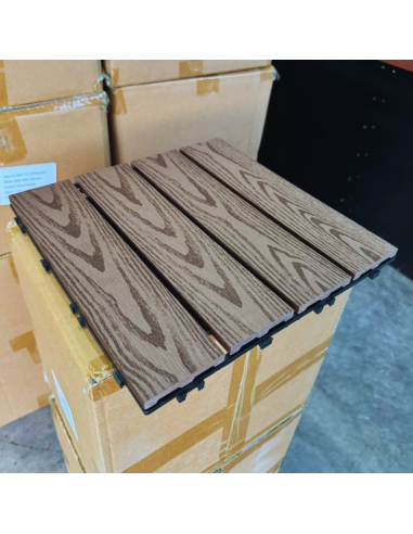 Piso Deck Coffe 2D 30*30 a 22mm (Caja 11Unid)