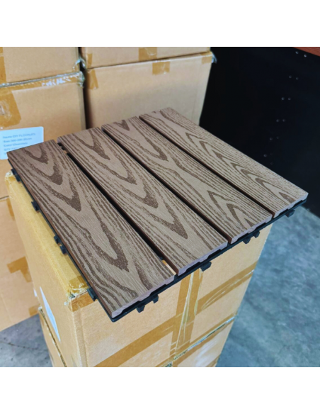 Piso Deck Coffe 2D 30*30 a 22mm (Caja 11Unid)