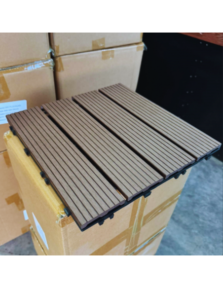 Piso Deck Coffe 30*30 a 22mm (Caja 11Unid)