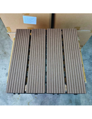 Piso Deck Coffe 30*30 a 22mm (Caja 11Unid)