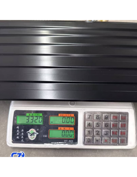 Siding Metálico Negro Ranurado 290*38 a 16mm