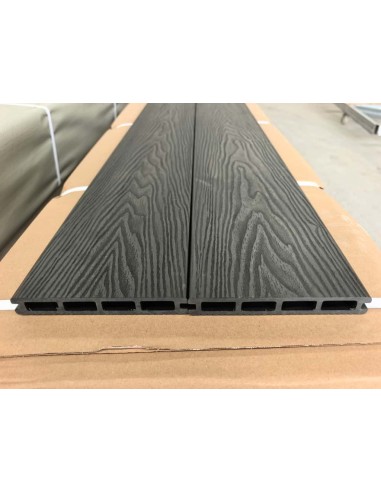 Piso Deck Negro 220*14,5 a 20mm (Caja 3Unid)