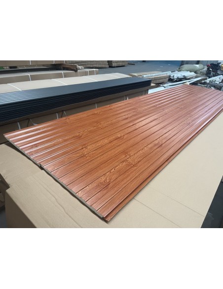 Siding Metálico Caoba 290*38 a 16mm NEW!