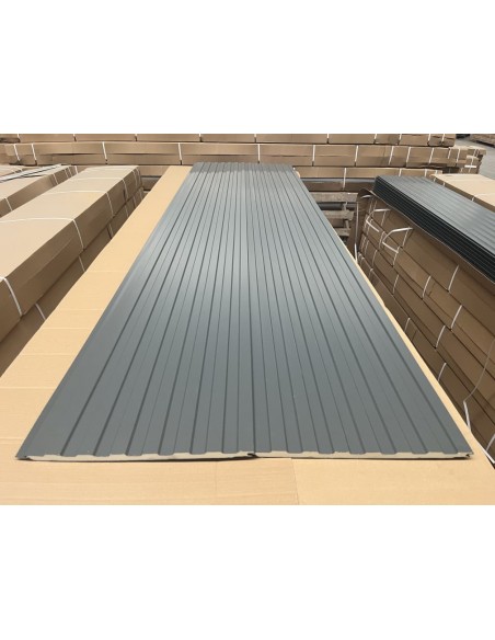 Siding Metálico Gris 290*38 a 16mm NEW!