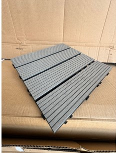 Piso Deck Gris 30*30 a 22mm (Caja 11Unid)