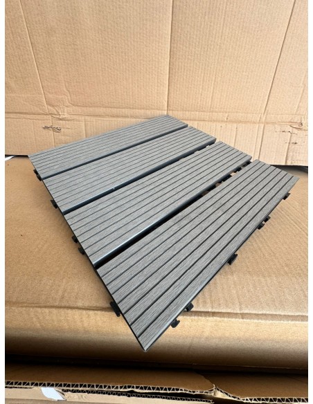 Piso Deck Gris 30*30 a 22mm (Caja 11Unid)
