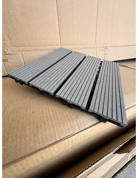 Piso Deck Gris 30*30 a 22mm (Caja 11Unid)