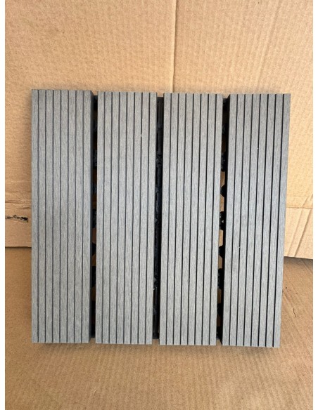 Piso Deck Gris 30*30 a 22mm (Caja 11Unid)