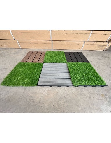 Piso Deck Gris 30*30 a 22mm (Caja 11Unid)