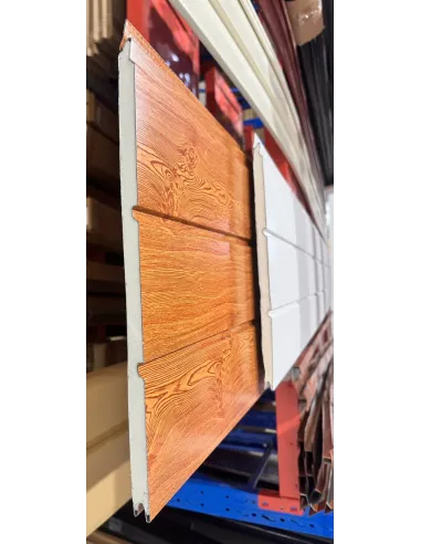Siding Metálico Caoba 3 Líneas 290*38 a 16mm