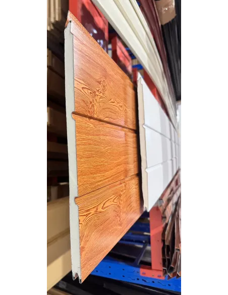 Siding Metálico Caoba 3 Líneas 290*38 a 16mm