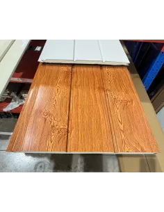 Siding Metálico Caoba 3 Líneas 290*38 a 16mm
